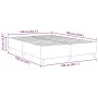Cama Box Spring Gris Claro 140x200 cm Tela de Corduroy | Foro24.es | Tu tienda online para hogar, jardín y más Foro24.es