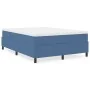Cama con base de resortes Azul 140x200 cm Tela de pana | Foro24.es | Tu tienda online para hogar, jardín y más Foro24.es