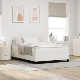 Cama con somier Crema 140x200 cm Tela de pana