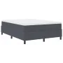 Cama con somier Tapizado Gris Oscuro 160x200 cm de Tela de Corduroy de , Camas y somieres - Ref: Foro24-3337418, Precio: 133,...