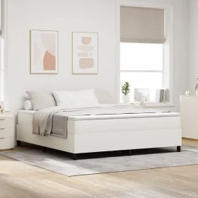 Cama Box Spring Crema Super King Tejido de