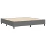 Cama Box Spring Gris Claro 200x200 cm Tela de Corduroy | Foro24.es | Tu tienda online para hogar, jardín y más Foro24.es
