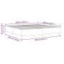 Cama Box Spring Gris Claro 200x200 cm Tela de Corduroy | Foro24.es | Tu tienda online para hogar, jardín y más Foro24.es
