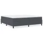 Cama Box Spring Gris Oscuro 200x200 cm Tela de Pana | Foro24.es | Tu tienda online para hogar, jardín y más Foro24.es