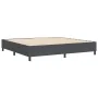 Cama Box Spring Gris Oscuro 200x200 cm Tela de Pana | Foro24.es | Tu tienda online para hogar, jardín y más Foro24.es