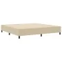 Cama Box Spring Verde Claro Gris 200x200 cm Tela de Pana de , Camas y somieres - Ref: Foro24-3337431, Precio: 145,26 €, Descu...