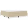 Cama Box Spring Verde Claro Gris 200x200 cm Tela de Pana de , Camas y somieres - Ref: Foro24-3337431, Precio: 145,26 €, Descu...