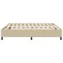 Cama Box Spring Verde Claro Gris 200x200 cm Tela de Pana de , Camas y somieres - Ref: Foro24-3337431, Precio: 145,26 €, Descu...