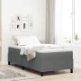 Cama Tipo Box Spring con Colchón Gris Claro 100x200 cm Tela de Corduroy | Foro24.es | Tu tienda online para hogar, jardín y más Foro24.es