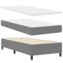 Cama Tipo Box Spring con Colchón Gris Claro 100x200 cm Tela de Corduroy | Foro24.es | Tu tienda online para hogar, jardín y más Foro24.es