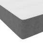 Cama Tipo Box Spring con Colchón Gris Claro 100x200 cm Tela de Corduroy | Foro24.es | Tu tienda online para hogar, jardín y más Foro24.es
