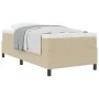 Cama con Somier con Colchón Beige, Blanco Tejido de Pana | Foro24.es | Tu tienda online para hogar, jardín y más Foro24.es