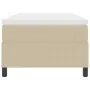 Cama con Somier con Colchón Beige, Blanco Tejido de Pana | Foro24.es | Tu tienda online para hogar, jardín y más Foro24.es