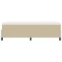 Cama con Somier con Colchón Beige, Blanco Tejido de Pana | Foro24.es | Tu tienda online para hogar, jardín y más Foro24.es