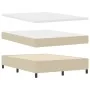 Cama con somier con colchón gris claro 140x200 cm Terciopelo by , Beds and slatted bases - Ref: Foro24-3337471, Price: 370,65...