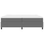 Cama con Base de Muelles de Gris 200x200 cm Tela de Sarga | Foro24.es | Tu tienda online para hogar, jardín y más Foro24.es