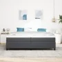 Cama con Somier y Colchón Gris Oscuro 200x200 cm Tela de Corduroy | Foro24.es | Tu tienda online para hogar, jardín y más Foro24.es