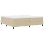 Cama Box Spring con Colchón Beige Claro 200x200 cm Tela de Pana | Foro24.es | Tu tienda online para hogar, jardín y más Foro24.es