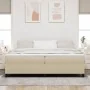 Cama Box Spring con Colchón Beige Claro 200x200 cm Tela de Pana | Foro24.es | Tu tienda online para hogar, jardín y más Foro24.es