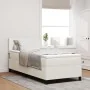 Cama con base de resortes con colchón crema 90x200 cm tela de pana | Foro24.es | Tu tienda online para hogar, jardín y más Foro24.es