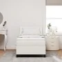 Cama con base de resortes con colchón crema 90x200 cm tela de pana | Foro24.es | Tu tienda online para hogar, jardín y más Foro24.es