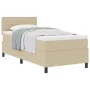 Cama con Box Spring con Colchón Beige 90x200 cm Tela de Corduroy by , Beds and slatted bases - Ref: Foro24-3337498, Price: 32...