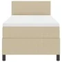 Cama con Box Spring con Colchón Beige 90x200 cm Tela de Corduroy by , Beds and slatted bases - Ref: Foro24-3337498, Price: 32...