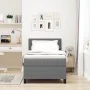 Cama Box Spring con Colchón Gris 100x200 cm Tela de Pana | Foro24.es | Tu tienda online para hogar, jardín y más Foro24.es