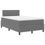 Cama con Box Spring con Colchón Gris Claro 120x200 cm Tela de Pana | Foro24.es | Tu tienda online para hogar, jardín y más Foro24.es
