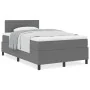 Cama con Box Spring con Colchón Gris Claro 120x200 cm Tela de Pana | Foro24.es | Tu tienda online para hogar, jardín y más Foro24.es