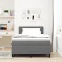 Cama con Box Spring con Colchón Gris Claro 120x200 cm Tela de Pana | Foro24.es | Tu tienda online para hogar, jardín y más Foro24.es