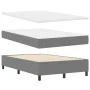 Cama con Box Spring con Colchón Gris Claro 120x200 cm Tela de Pana | Foro24.es | Tu tienda online para hogar, jardín y más Foro24.es