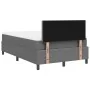 Cama con Box Spring con Colchón Gris Claro 120x200 cm Tela de Pana | Foro24.es | Tu tienda online para hogar, jardín y más Foro24.es