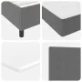 Cama con Box Spring con Colchón Gris Claro 120x200 cm Tela de Pana | Foro24.es | Tu tienda online para hogar, jardín y más Foro24.es