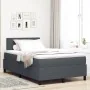 Cama con Box Spring con Colchón Gris Oscuro 120x200 cm Tela de Corduroy | Foro24.es | Tu tienda online para hogar, jardín y más Foro24.es