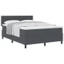 Cama con Base con Colchón Gris Oscuro 140x200 cm Tela de Pana | Foro24.es | Tu tienda online para hogar, jardín y más Foro24.es