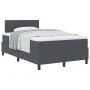 Cama con Box Spring con Colchón Gris Oscuro 120x200 cm Tela de Corduroy | Foro24.es | Tu tienda online para hogar, jardín y más Foro24.es