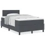 Cama con Box Spring con Colchón Gris Oscuro 120x200 cm Tela de Corduroy | Foro24.es | Tu tienda online para hogar, jardín y más Foro24.es