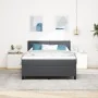 Cama con Base con Colchón Gris Oscuro 140x200 cm Tela de Pana | Foro24.es | Tu tienda online para hogar, jardín y más Foro24.es