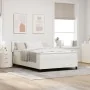 Cama con Box Spring y Colchón Crema 140x200 cm Tela de Corduroy de , Camas y somieres - Ref: Foro24-3337517, Precio: 434,16 €...