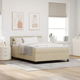 Cama con Somier con Colchón Verde Claro Gris