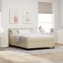 Cama con Somier con Colchón Verde Claro Gris 140x200 cm Tela de Terciopelo von , Betten und Lattenroste - Ref: Foro24-3337518...
