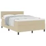 Cama con Somier con Colchón Verde Claro Gris 140x200 cm Tela de Terciopelo von , Betten und Lattenroste - Ref: Foro24-3337518...