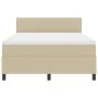 Cama con Somier con Colchón Verde Claro Gris 140x200 cm Tela de Terciopelo von , Betten und Lattenroste - Ref: Foro24-3337518...