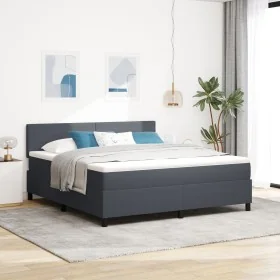 Comprar Cama Box Spring con Colchón Gris Oscuro