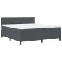 Cama Box Spring con Colchón Gris Oscuro Super King Tela de Pana | Foro24.es | Tu tienda online para hogar, jardín y más Foro24.es