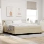 Cama con Base con Colchón Verde Claro Gris 200x200 cm Tela de Terciopelo | Foro24.es | Tu tienda online para hogar, jardín y más Foro24.es