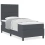 Cama con Base Tapizada con Colchón Gris Oscuro 90x200 cm Tela de Corduroy | Foro24.es | Tu tienda online para hogar, jardín y más Foro24.es