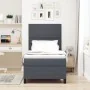 Cama con Base Tapizada con Colchón Gris Oscuro 90x200 cm Tela de Corduroy | Foro24.es | Tu tienda online para hogar, jardín y más Foro24.es