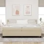 Cama con Base con Colchón Verde Claro Gris 200x200 cm Tela de Terciopelo | Foro24.es | Tu tienda online para hogar, jardín y más Foro24.es